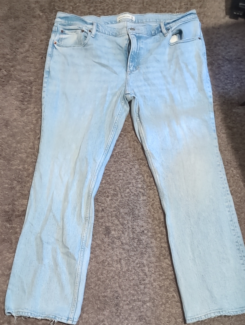 Abercrombie & Fitch Light Blue Straight Leg Women's Jeans